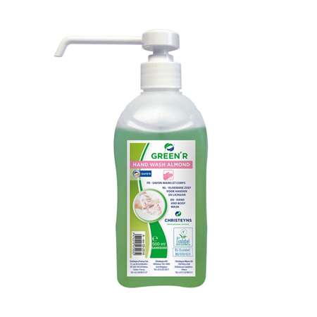Image de SAVON MAINS ALMOND GREEN'R HAND WASH - POMPE 500 ML