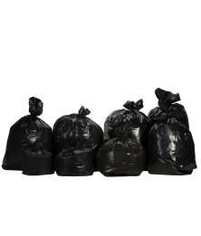 SACS POUBELLE NOIR T 30 35µ PEBD - CARTON DE 500