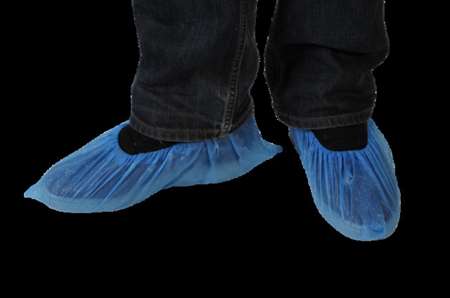 Image de SURCHAUSSURES VISITEUR BLEU POLYETHYLENE - SACHET DE 100