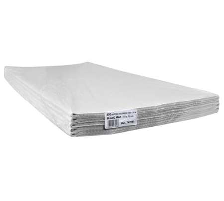 NAPPE 70X70 BLANCHE EXTRA - PAQUET DE 400
