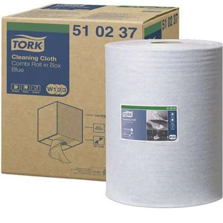 Image de BOBINE CHIFFON DE NETTOYAGE TORK BLEUE - UNITE