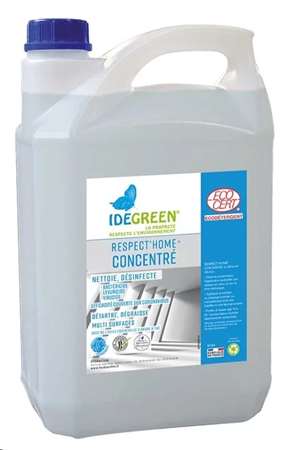 Image de IDEGREEN RESPECTHOME AL + CONCENTRE LEVURICIDE VIRUCIDE 5L