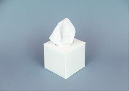 Image de MOUCHOIR 2PLIS PURE OUATE BOITE CUBE - CARTON DE 30