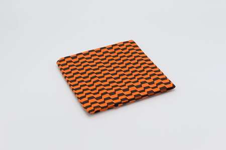 Image de ESSUIE VERRERIE 50 X 70 NOIR ET ORANGE TOP DRY