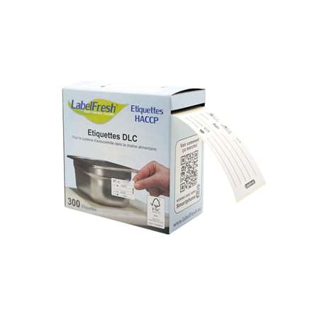 Image de ETIQUETTES HACCP DLC - PAQUET DE 300