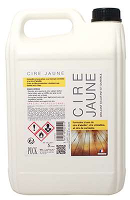 Image de CIRE JAUNE POUR LE SOL PUCK - BIDON DE 5 L