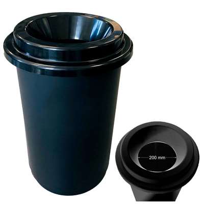 Image de POUBELLE DONUTS 50 L NOIRE - UNITE