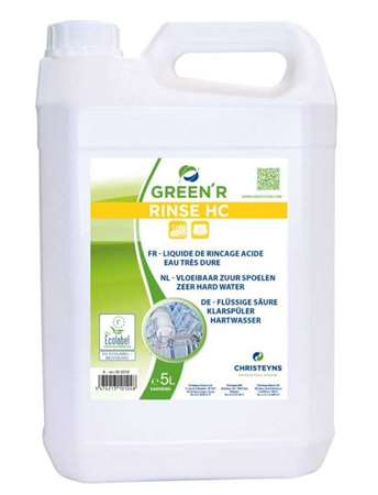 Image de GREEN'R RINSE HC LIQUIDE RINCAGE ECOLABEL CONCENTRE- BID 5 L