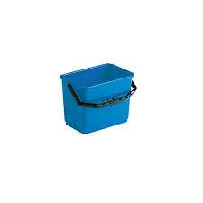 SEAU 4 L RECTANGULAIRE BLEU AVEC ANSE PLASTIQUE - UNITE