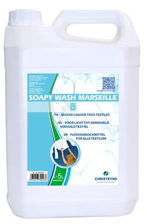 Image de LESSIVE SOAPY WASH LIQUIDE SAVON DE MARSEILLE - BIDON 5 L