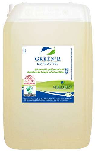 GREEN'R LUFRACTIF DET. ALCALIN LAV.VAIS.ECOLABEL-BID10.5L