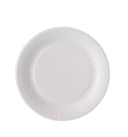 ASSIETTE CARTON BLANCHE DIAM 23 CM - CARTON DE 1000
