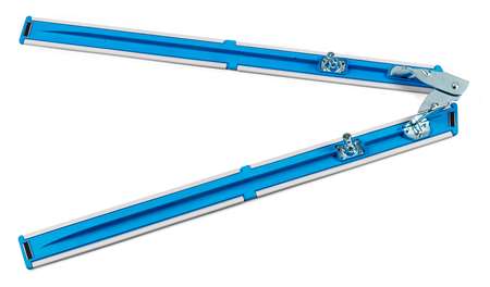 Image de SUPPORT BALAI CISEAUX 2X80CM A REGLETTES VELCRO AVEC MANCHE