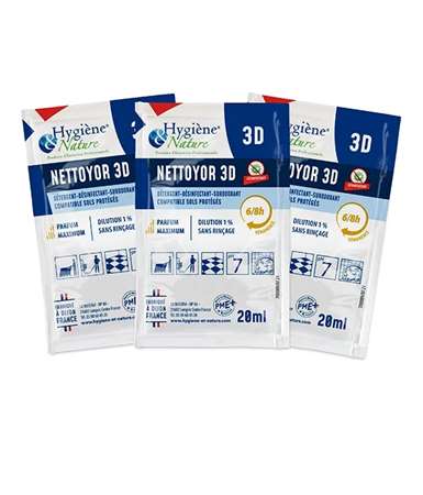 Image de 3D DOSES NETTOYOR PAMPLEMOUSSE - CARTON DE 250 X20ML