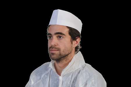 Image de CALOT DE CUISINIER BLANC - BOITE DE 100