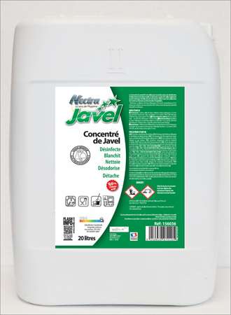 Image de JAVEL 9.6% CHLORE ACTIF 0076 (36°) CH UN1791 - B. 20 L/23KGS