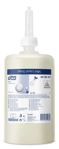 Image de SAVON DOUX TORK BOUTEILLE 1 L S1 (55)- CARTON 6 X 1 L