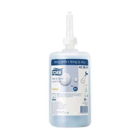 SAVON LIQUIDE CORPS ET CHEVEUX TORK - CARTON 6 X 1L