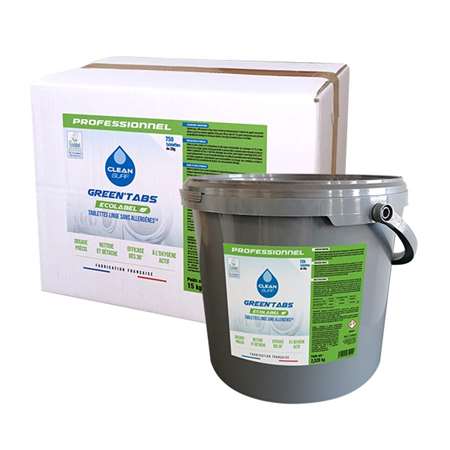 Image de LESSIVE LINGE ECOLABEL GREEN TABS 126 DOSES - SEAU 2.52 KG