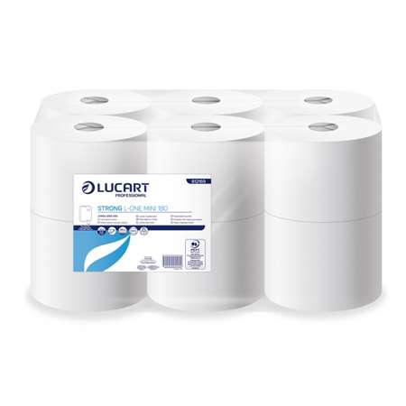 Image de PAPIER TOILETTE BLANC JUMBO STRONG L-ONE MINI 800 FT - CT 12